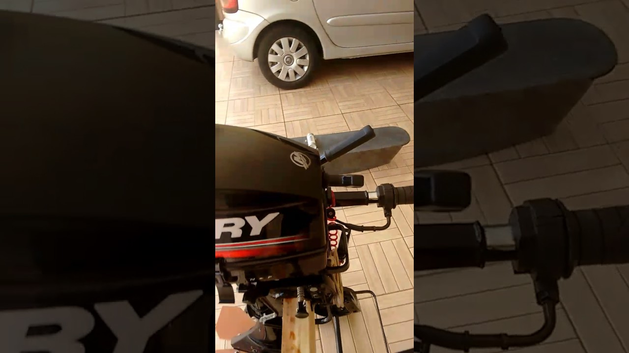 Motor Mercury 3.3 com acelerador de moto