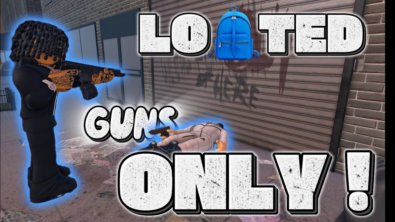 Sliding With LOOTED Guns Only From Kills In South Bronx The Trenches Roblox