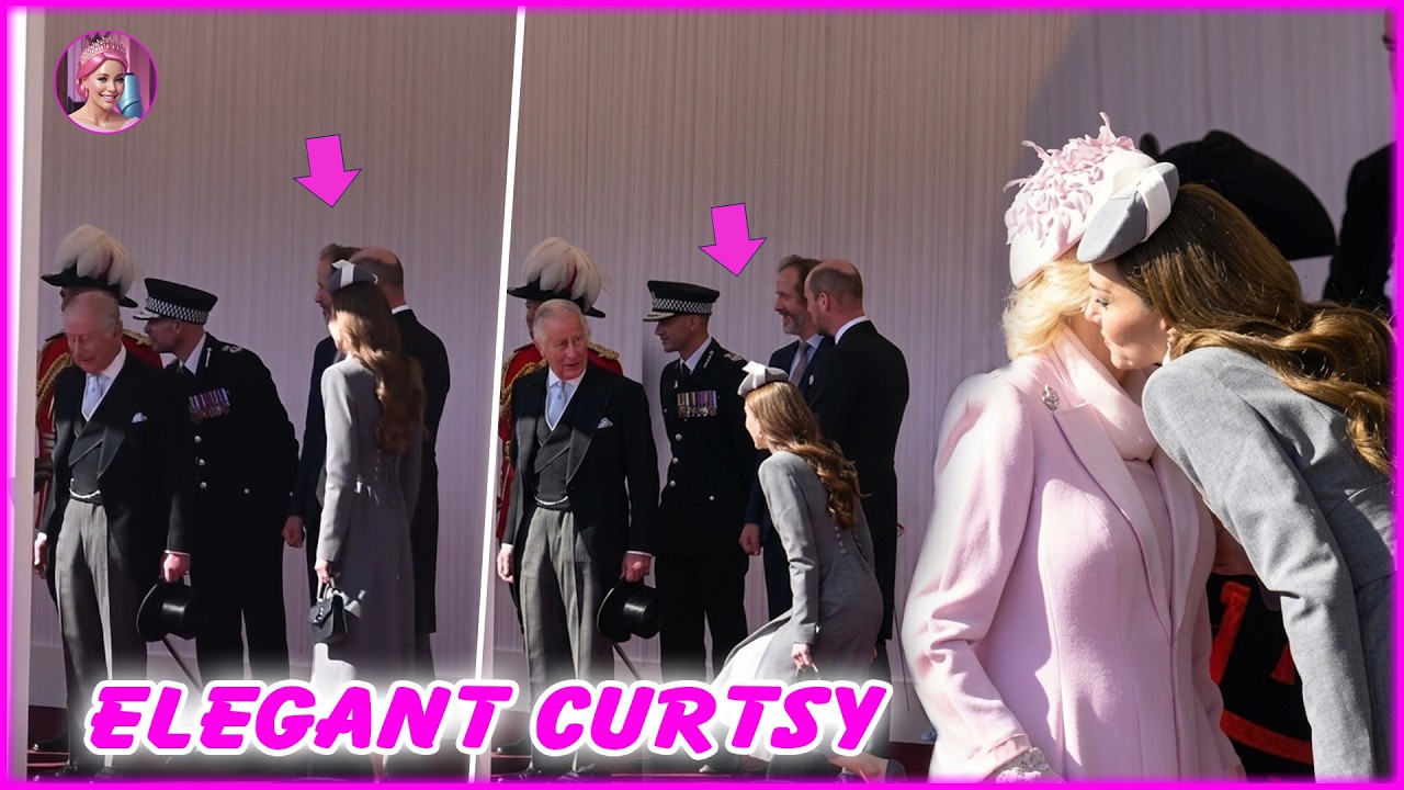 Princess Catherine’s PERFECT CURTSY to King Charles Steals Spotlight at Nigeria’s State Visit