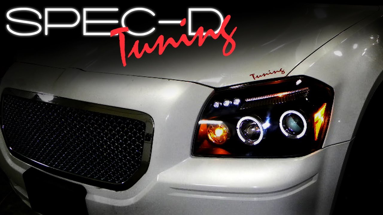 SPECDTUNING INSTALLATION VIDEO: 2005-2008 DODGE MAGNUM PROJECTOR HEAD LIGHTS