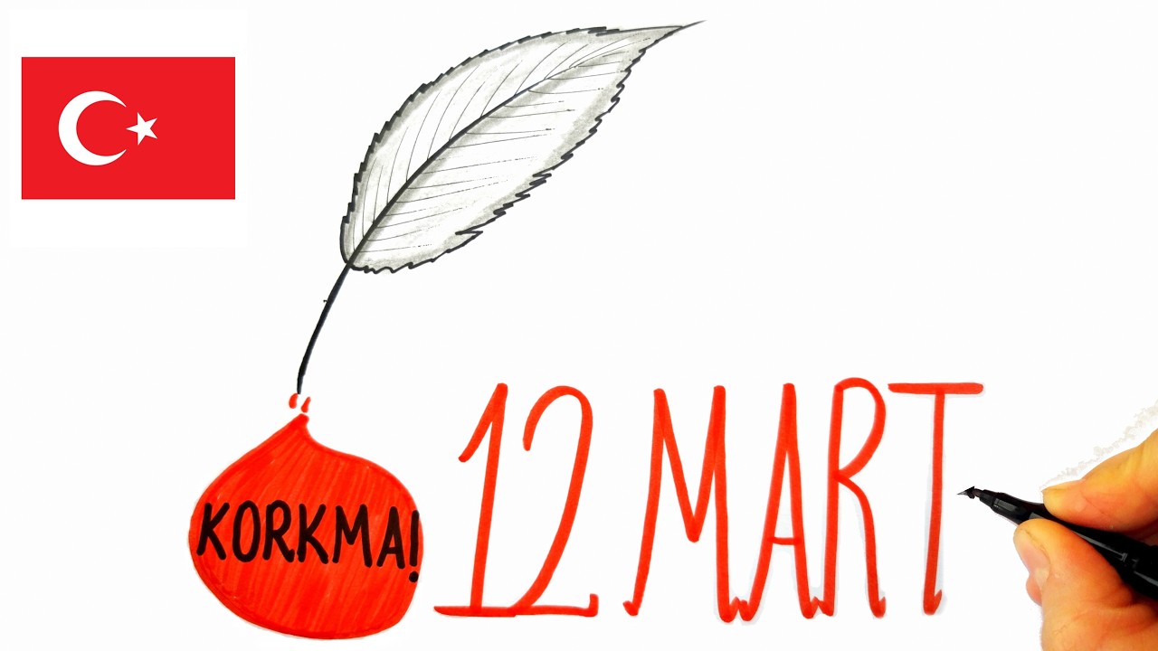 İstiklal Marşı'nın Kabulü Resmi - 12 Mart Resmi - İstiklal Marşının Kabulü İle İlgili Resim Çizimi