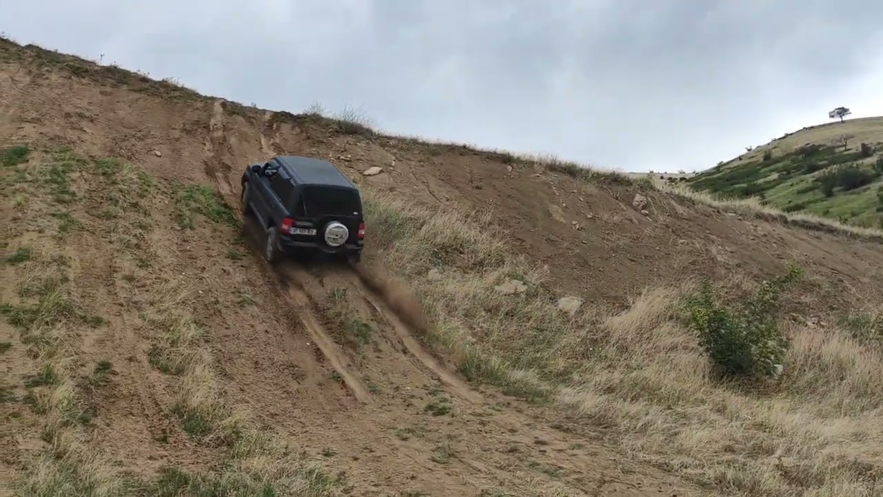 Pajero io hill climb