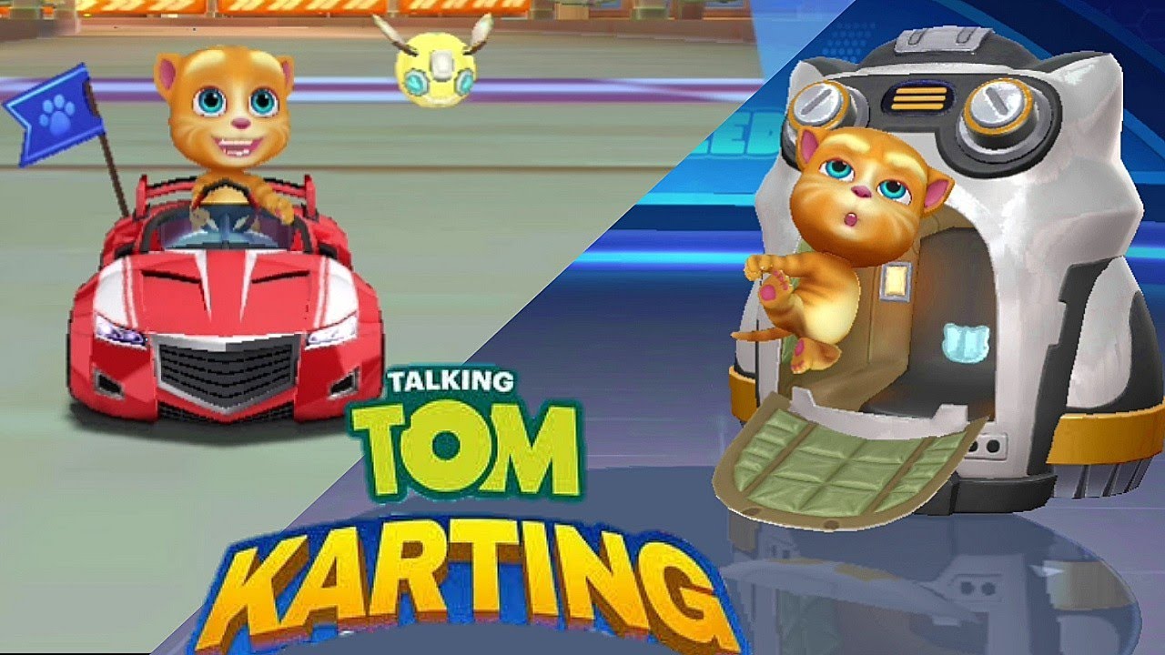 Talking Tom Karting Talking Ginger Unlocked Gameplay Android ios