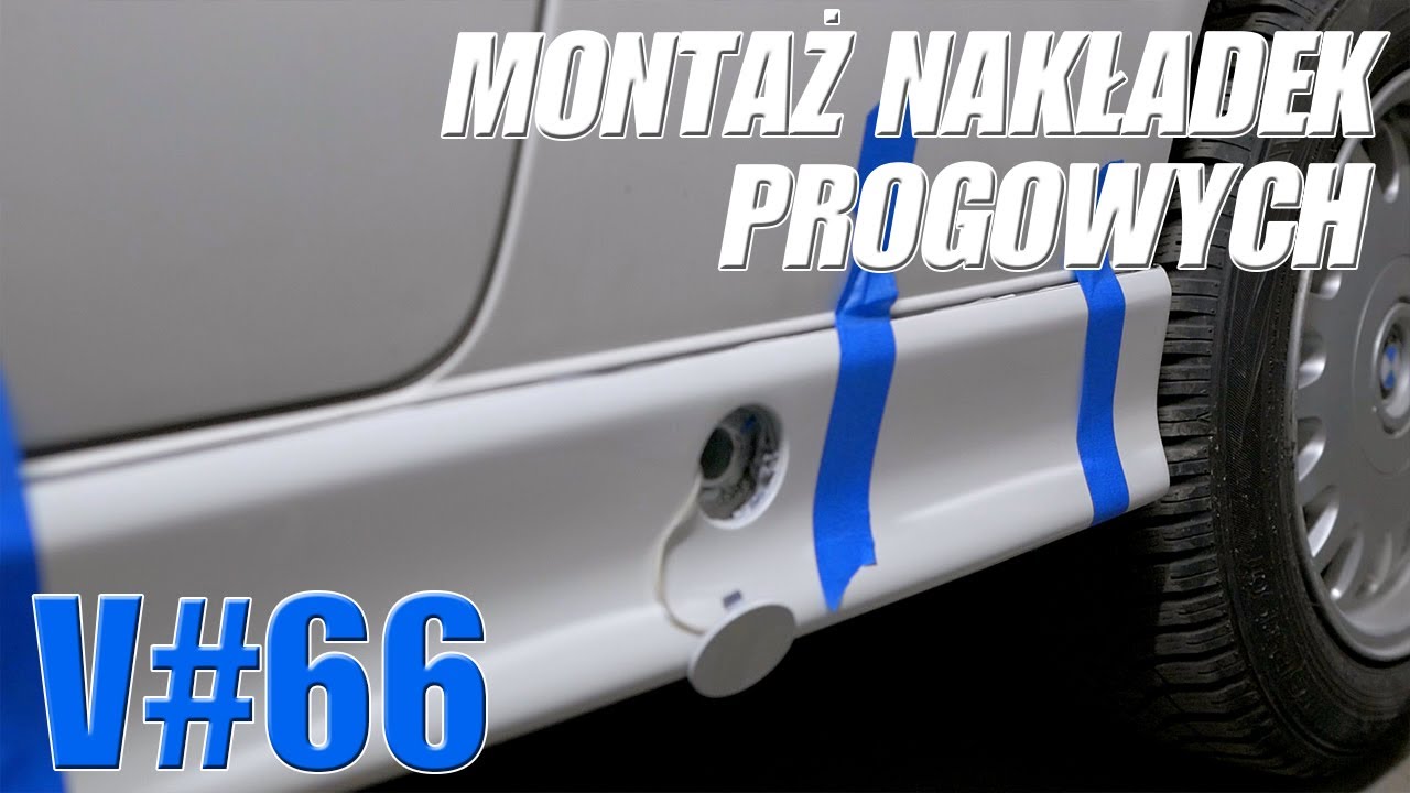 Montaż nakładek progowych na kołki -  BMW E36 (V#66)
