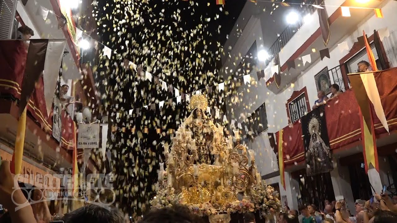 Virgen del Carmen de San Leandro. Julio en Sevilla de 2023.
