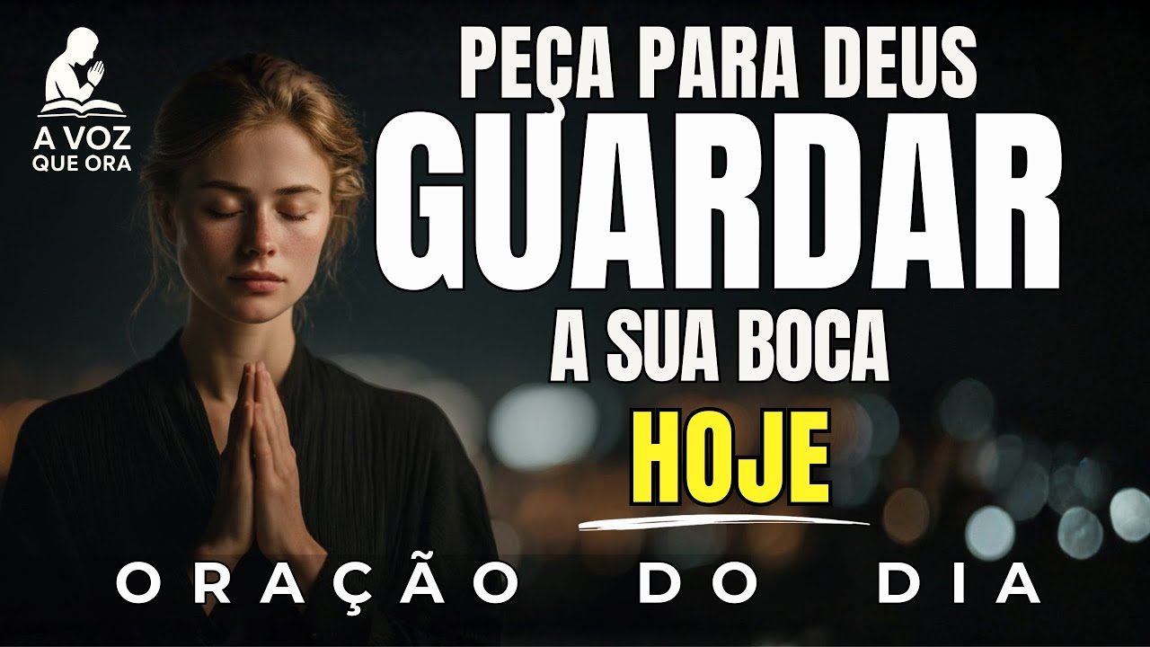 Senhor Jesus, Que Cada Palavra Que Eu Disser Hoje, Produza Bons Frutos | ORAÇAO DA MANHA