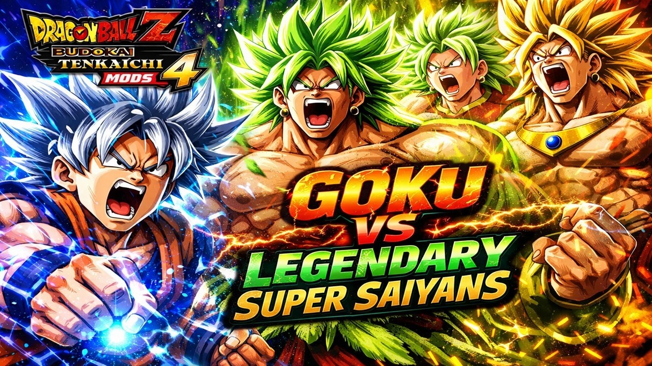 WHAT IF GOKU FOUGHT ALL LEGENDARY SUPER SAIYANS AT ONCE?! 🔥 Tenkaichi 4 Mods