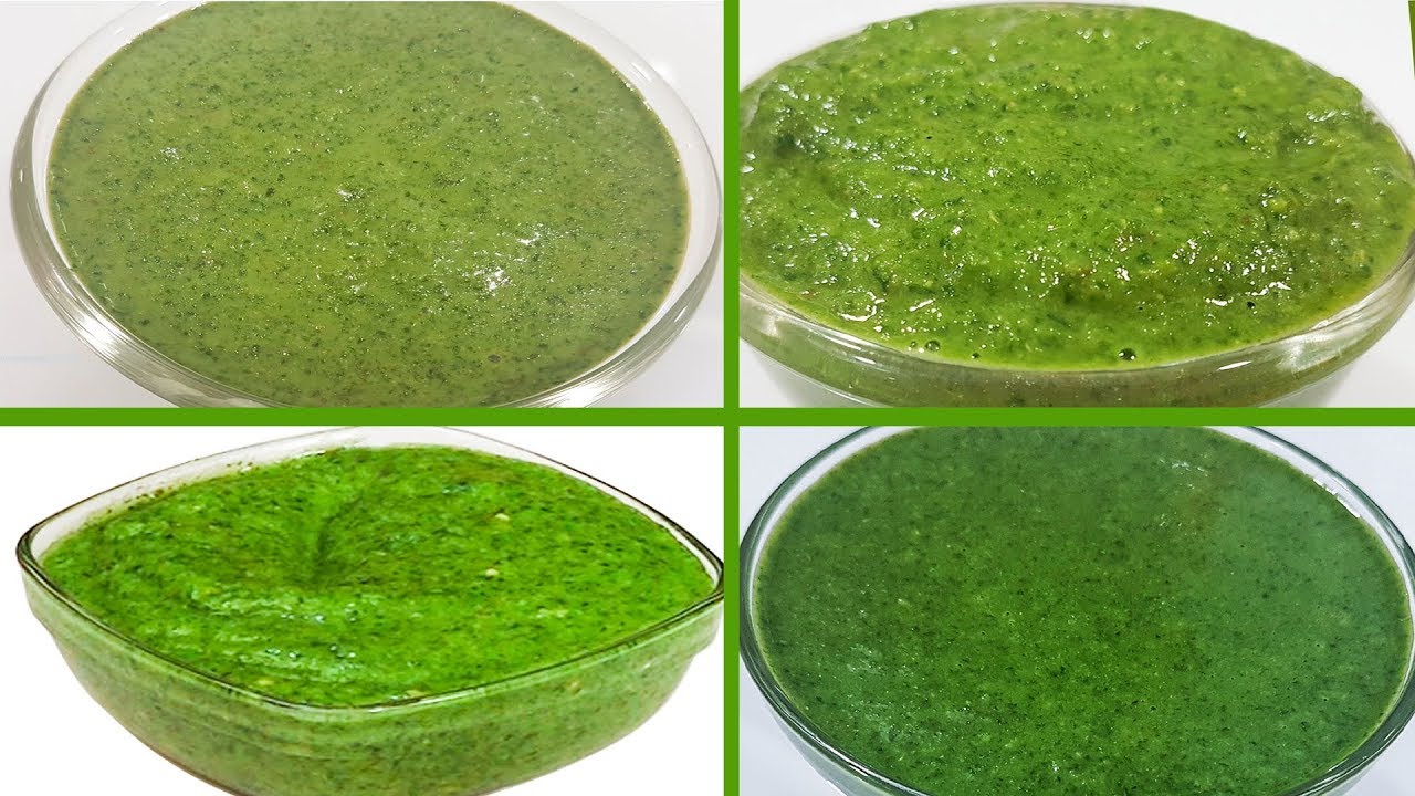 4 Ways To Make Green Chutney Recipes ४ प्रकारसे हरी चटनी बनाने का आसान तरीका