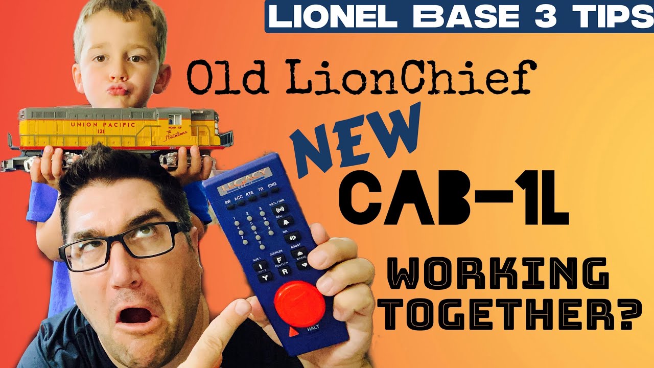 Old Lionchief with Lionel CAB-1L?  One Remote for everything with Base 3!!