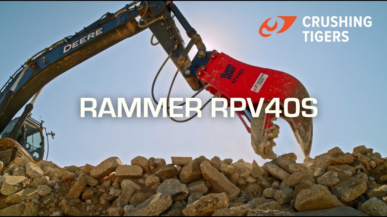RAMMER RPV40s Pulverizer in Action: Built to Break