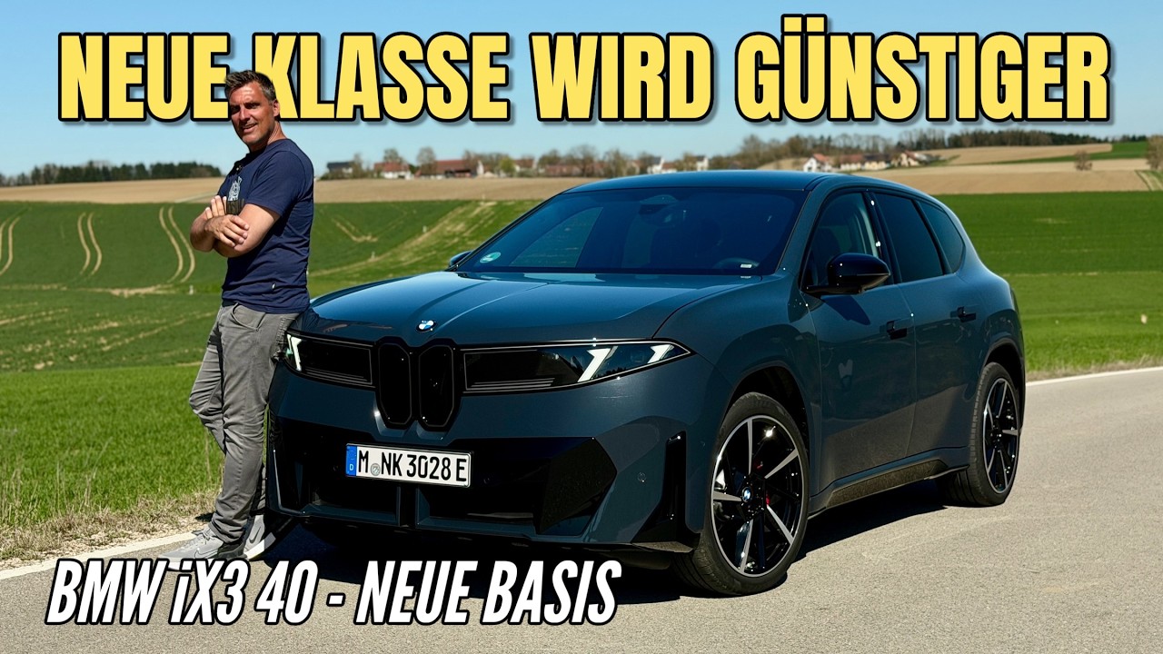 BMW iX3 40: Neue Klasse SUV wird g&uuml;nstiger! Heckantrieb und kleinerer Akku ab 63.400 Euro | 2026