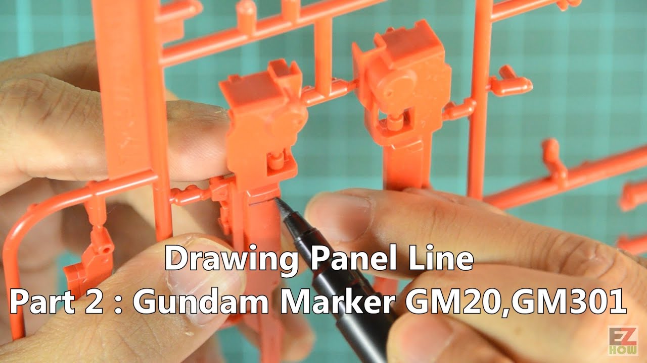 การตัดเส้น : Drawing Panel Line Part 2 Gundam Marker GM20,GM301