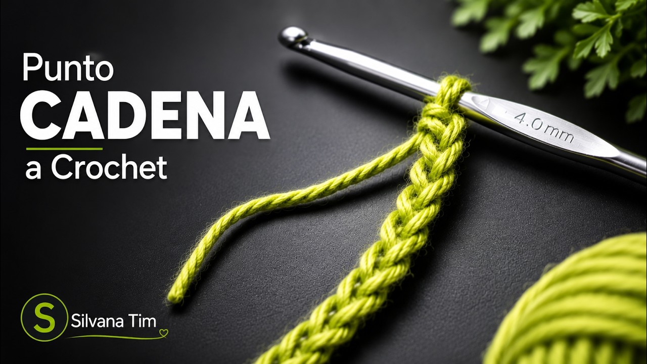 PUNTO CADENA o CADENETA de inicio ☑️ TEJIDO CROCHET. C&oacute;mo empezar # 1