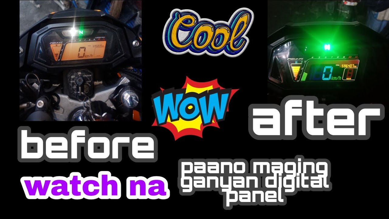 honda rs150 digital panel rainbow paano gawin nood na