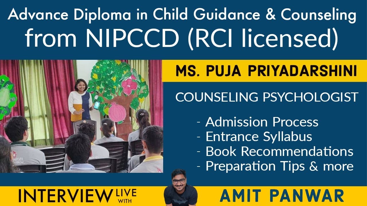 Advanced Diploma in Child Guidance and Counseling from NIPCCD | Career Options in Psychology 2020