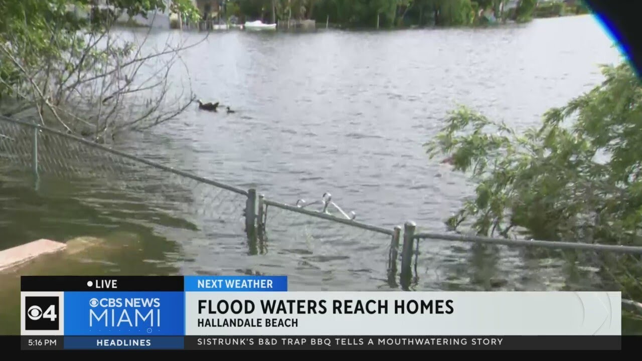 Some Hallandale Beach residents still seeing heavy flooding