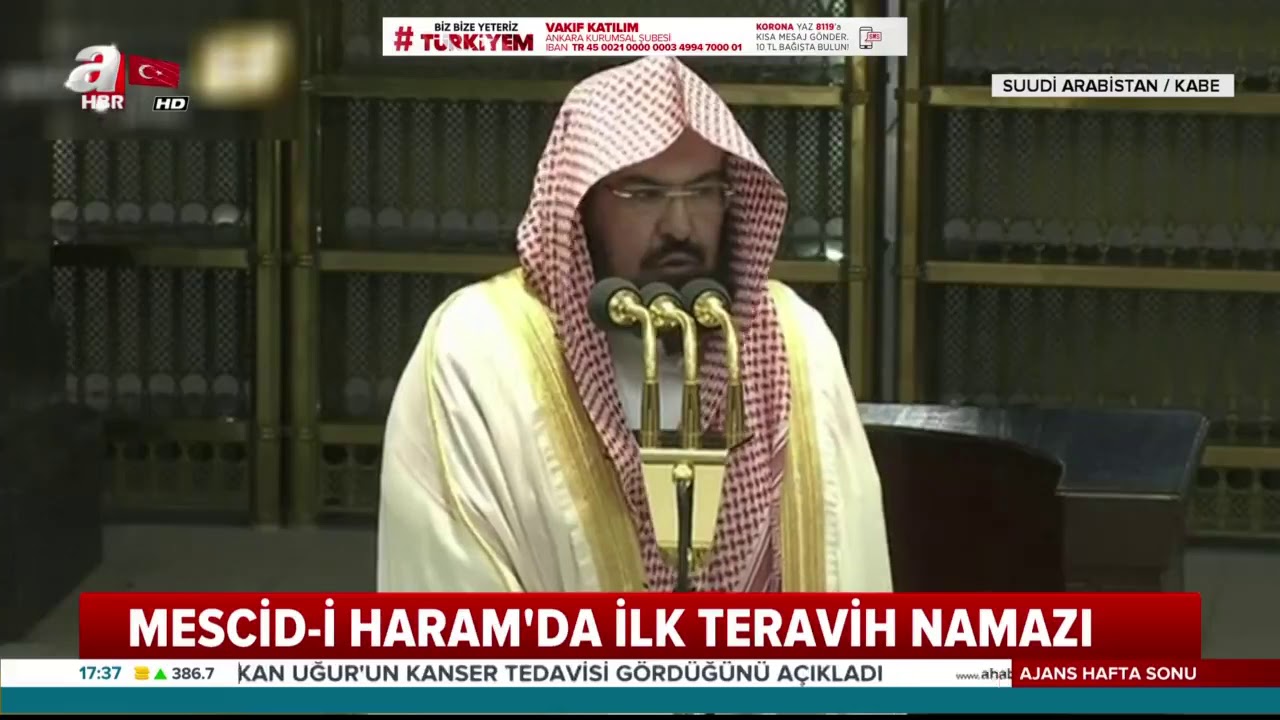 Kabe'de İlk Teravih Namazı Kılındı! / A Haber | A Haber
