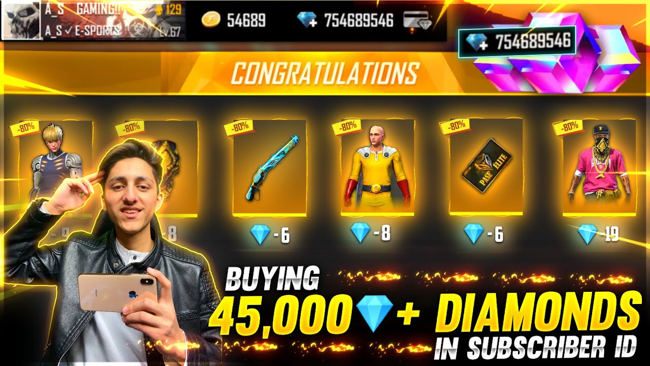 Buying 10,000 Diamonds And Got 90% In Mystery Shop Dj Alok In Subscriber Id - Garena Free Fire