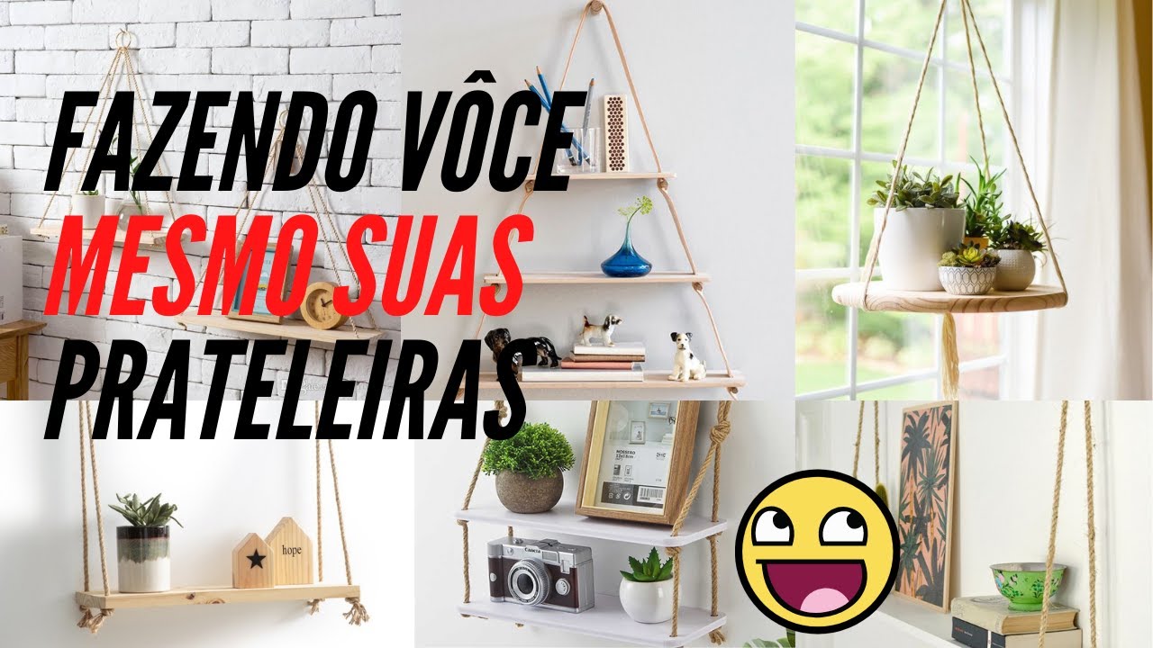 Idéias criativas / 20 idéias de prateleiras com corda.
