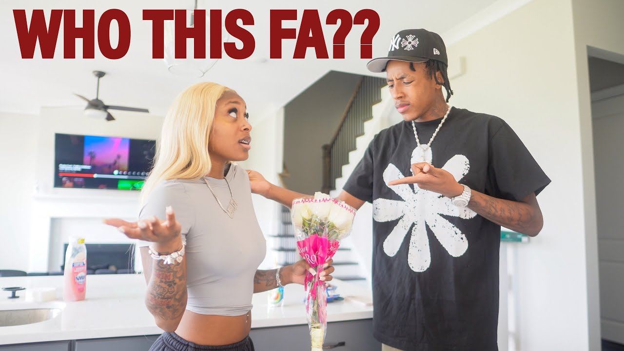 SOMEONE GOT ME FLOWERS PRANK ON VEE*HE GOT REALLY MAD*🤬