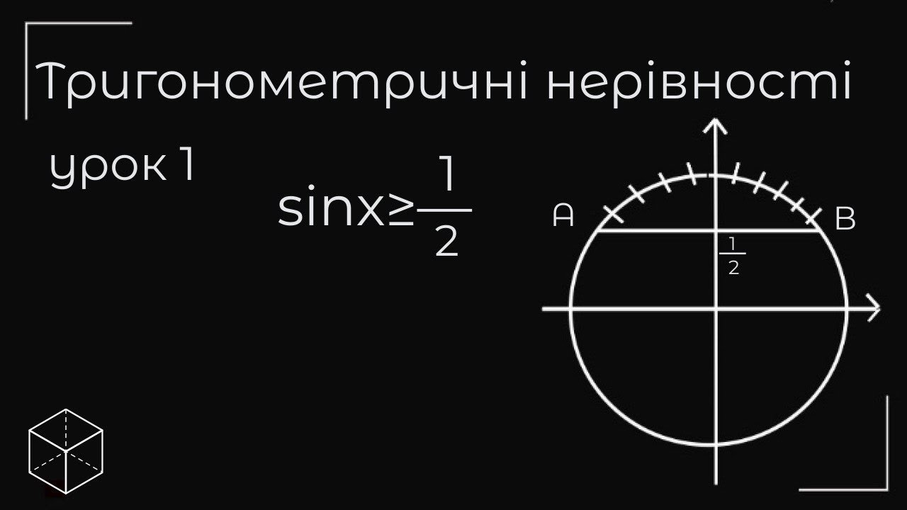 Тригонометричні нерівності урок 1