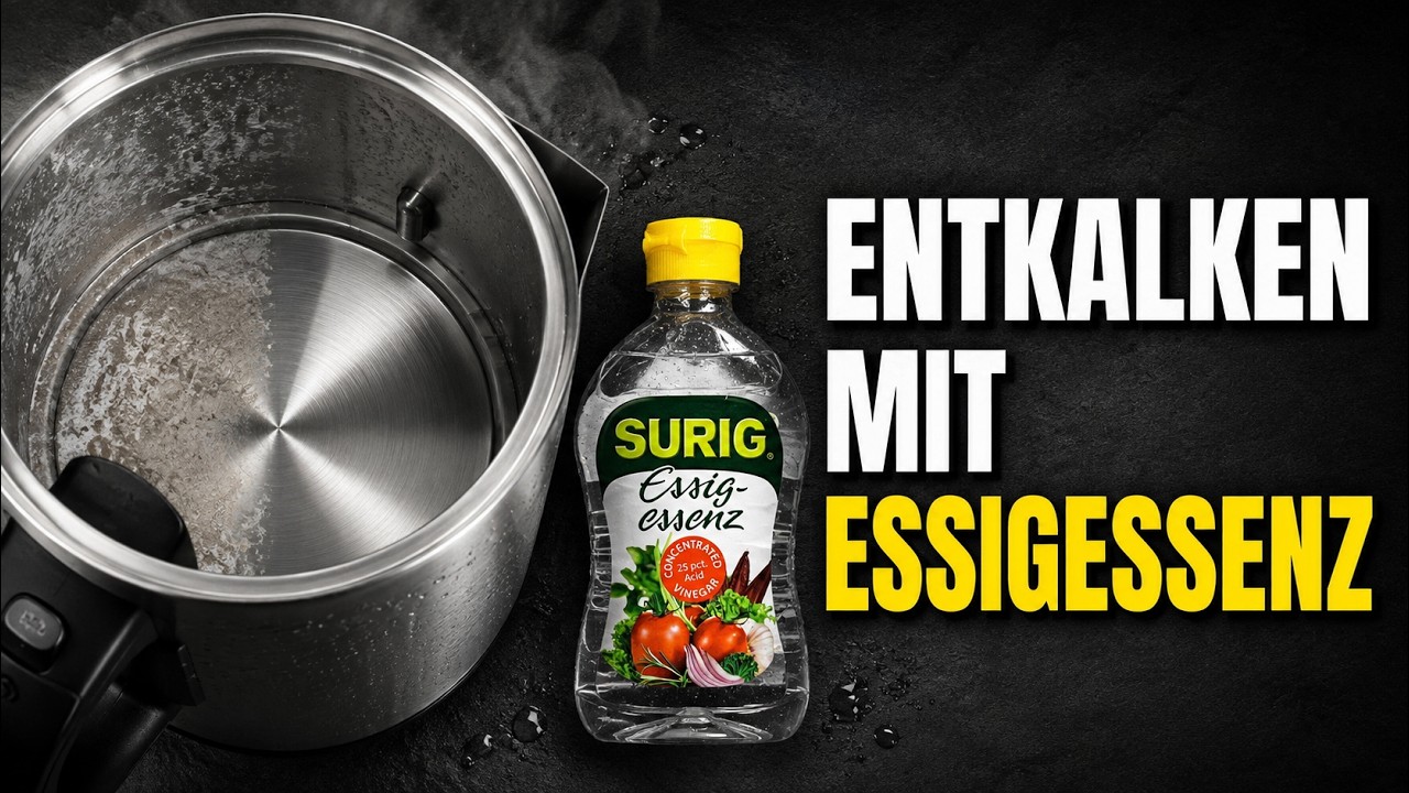 Wasserkocher entkalken mit Essigessenz schnelle Anleitung