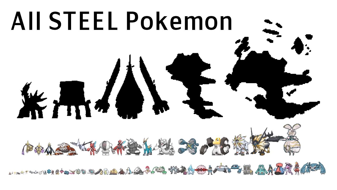 All STEEL Pokemon From Smallest to Biggest