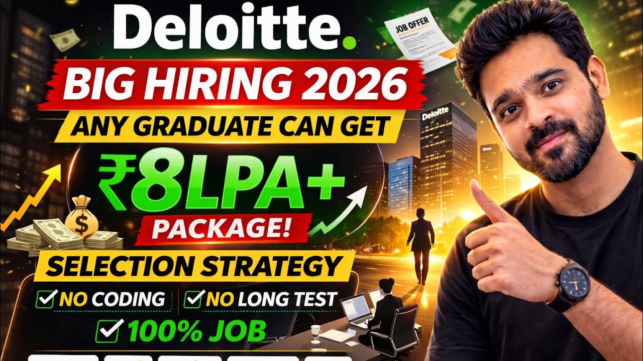 Deloitte Assessment Strategy 2026 | High Paying Jobs for Any Graduate 💸