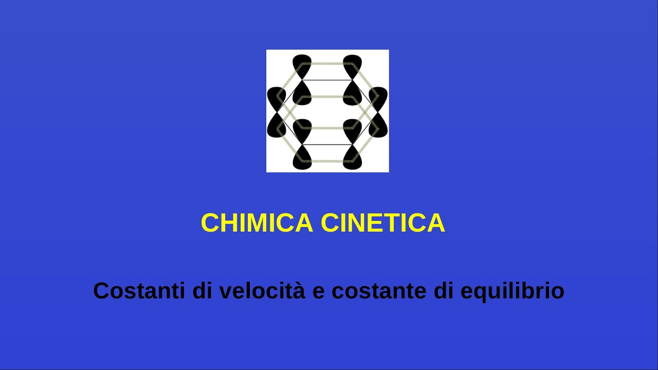 Chimica cinetica- 6 (costanti di velocità e costante di equilibrio)