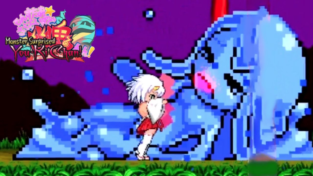 Monster Girls You-ki Chan - All monsters attacks and Boss Fight - 1st level - PC gameplay