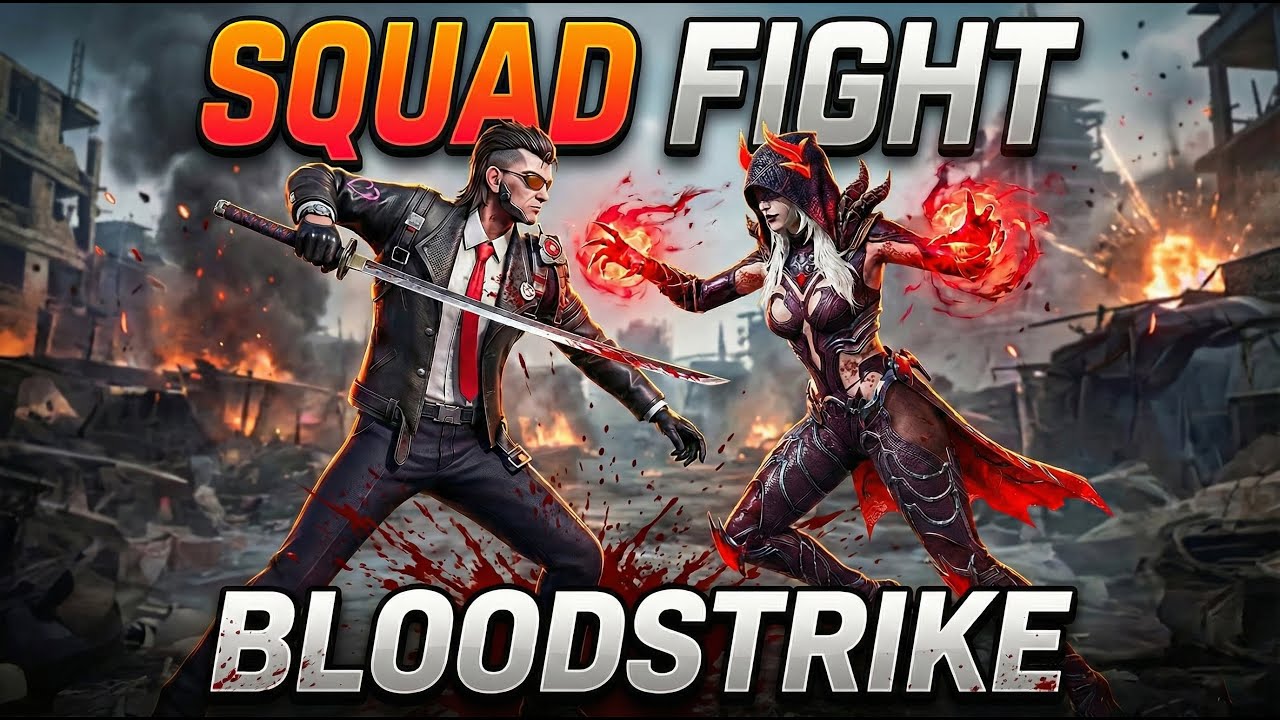 INSANE SQUADFIGHT CHALLANGE WITH EPIC SHOWDOWN SOLO VS SQUAD IN BLOODSTRIKE GAMEPLAY