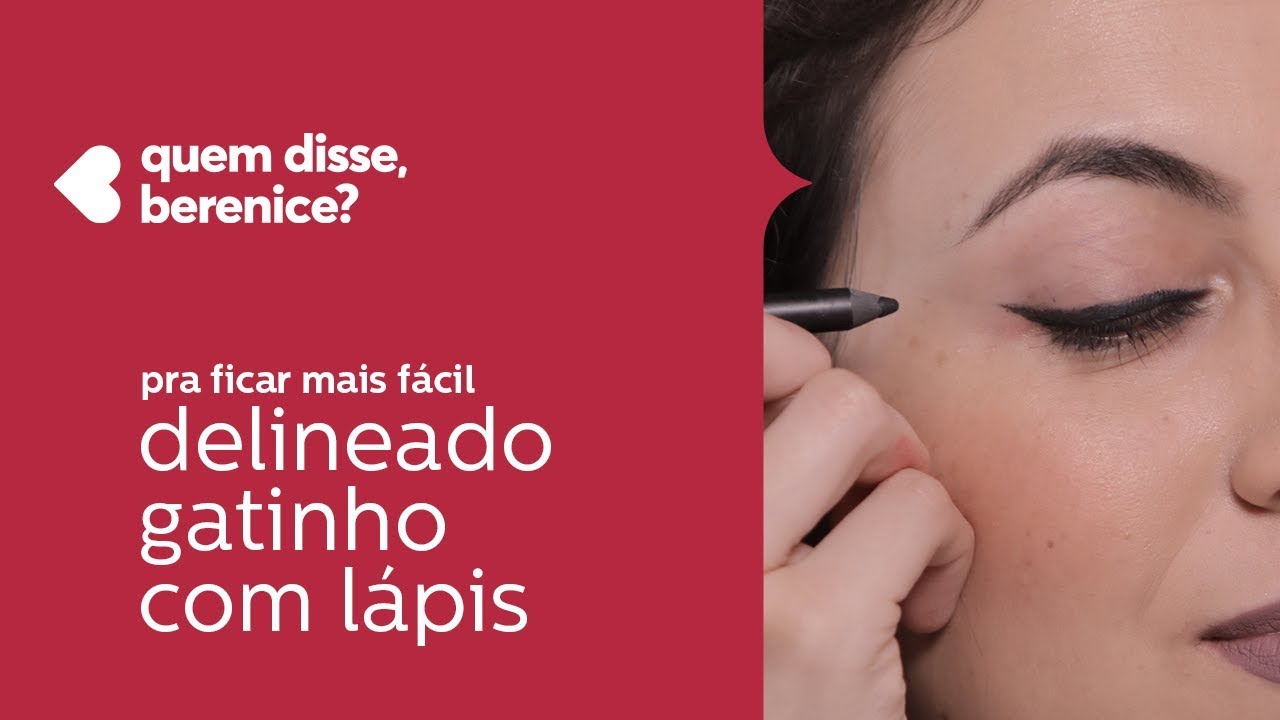 delineado gatinho com lápis