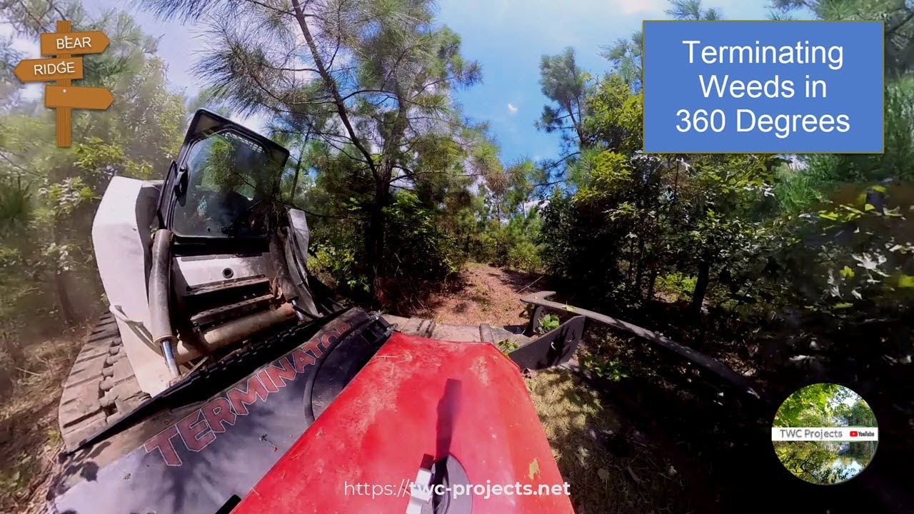 209-Rutt Mfg Terminator Brush Cutter in action, captured on 360* camera