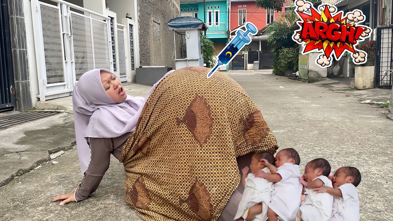 KAGET ‼️ IBU HAMIL MELAHIRKAN 4 BAYI DIJALAN 😲