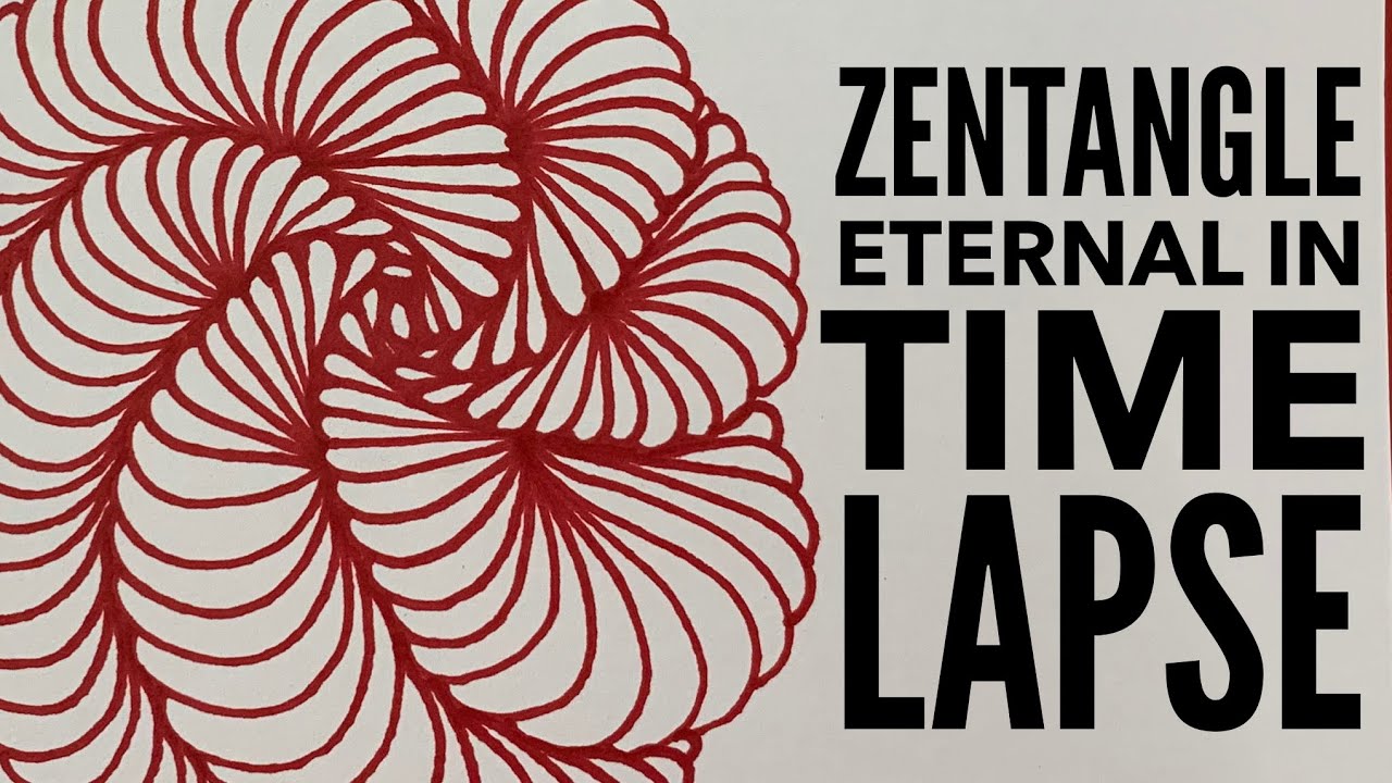 Zentangling Eternal Time Lapse in my Quigtangle Zentangle