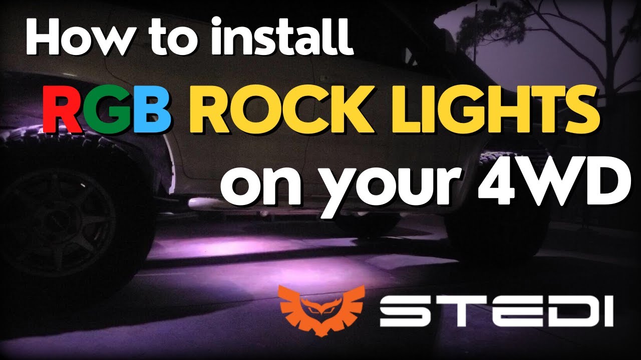 READY for the BUSH DOOF! | How to install Stedi RGB rock lights on your  4WD |  + Giveaway!