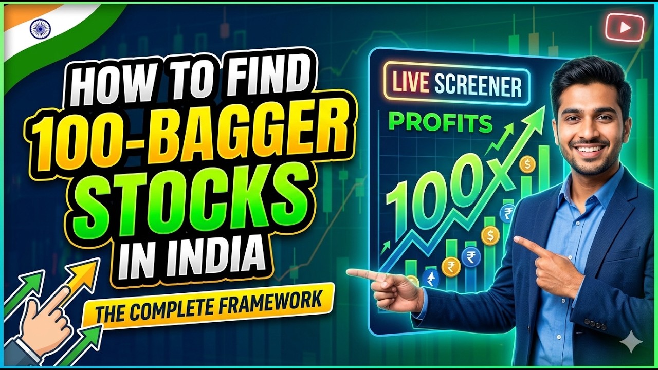 How to Find 100-Bagger Stocks in India: The Complete  Framework + Live Screener