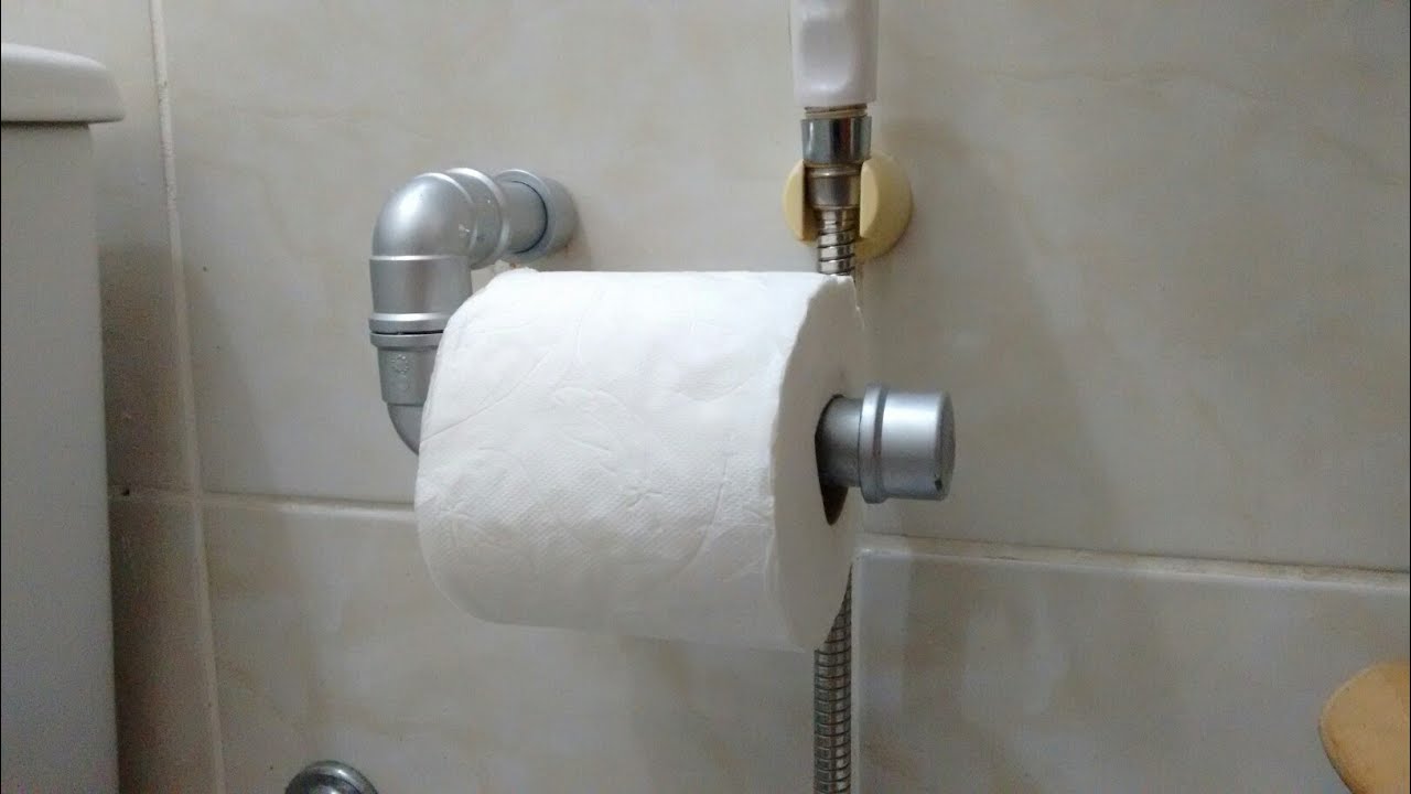 Como fazer um suporte para papel higiênico por menos de R$ 5,00 !!!