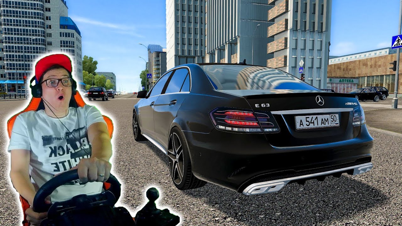 БЕЗУМНЫЕ ГОНКИ ПО ГОРОДУ НА Mercedes E63 AMGs - City Car Driving