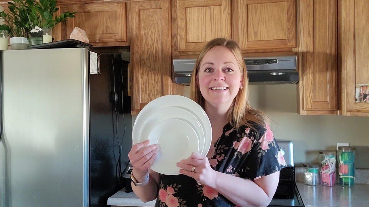 What Are The Different Plate Sizes? Corelle Winter White Plate Sizes & a Talk About Portion Control