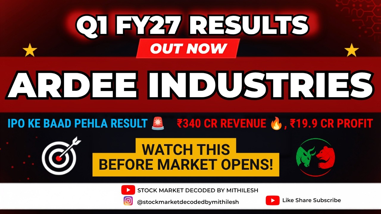Ardee Industries Q1 Results 2027 | Ardee Industries Results | Ardee Industries Share Latest News