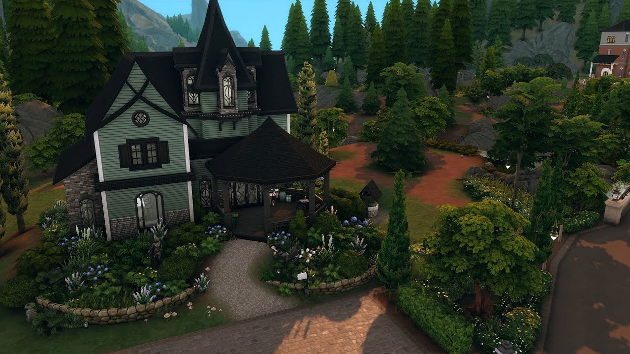 Small Victorian Gothic Family Home | The Sims 4 Speed Build | Lofi