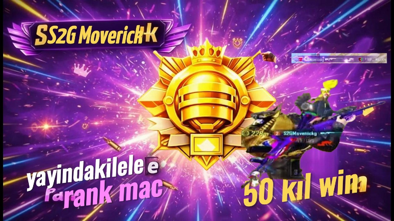 Yayındakilerle Rank Maçı Yaptık Efsane Maç PUBG Mobilee