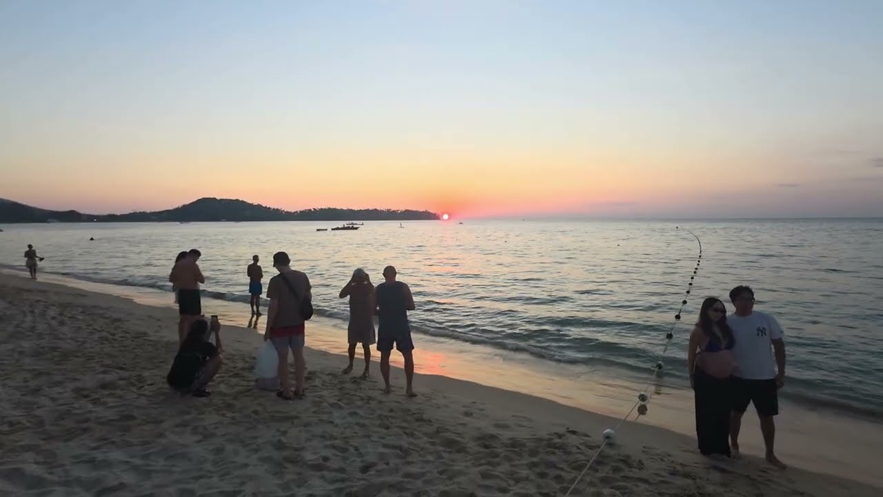 Watching the Sunset at Bang Tao Beach, Phuket Thailand