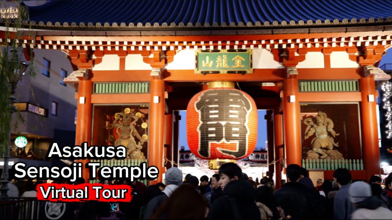 Asakusa Sensō-ji Temple | Walking Tour | Nakamise Shopping Street & Kaminarimon Gate | 4K | HDR