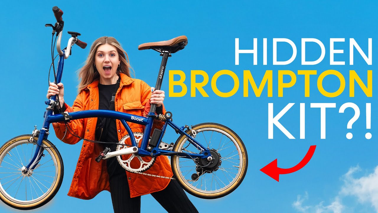 This new Brompton E-bike Conversion kit is TINY!