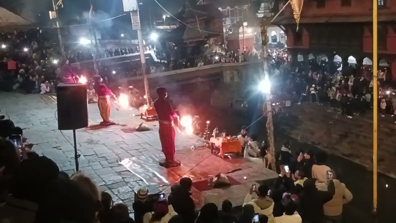 Pashupati Nath temple # Sandhya arti # Kathmandu 🛕 