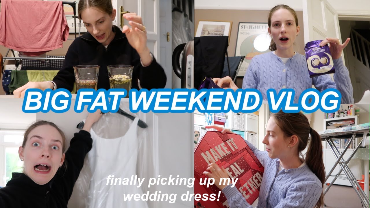 WEEKEND VLOG! making my husbands advent calendar, wedding dress & catching up AD