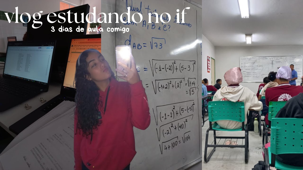 vlog estudando no if | 3 dias letivo comigo
