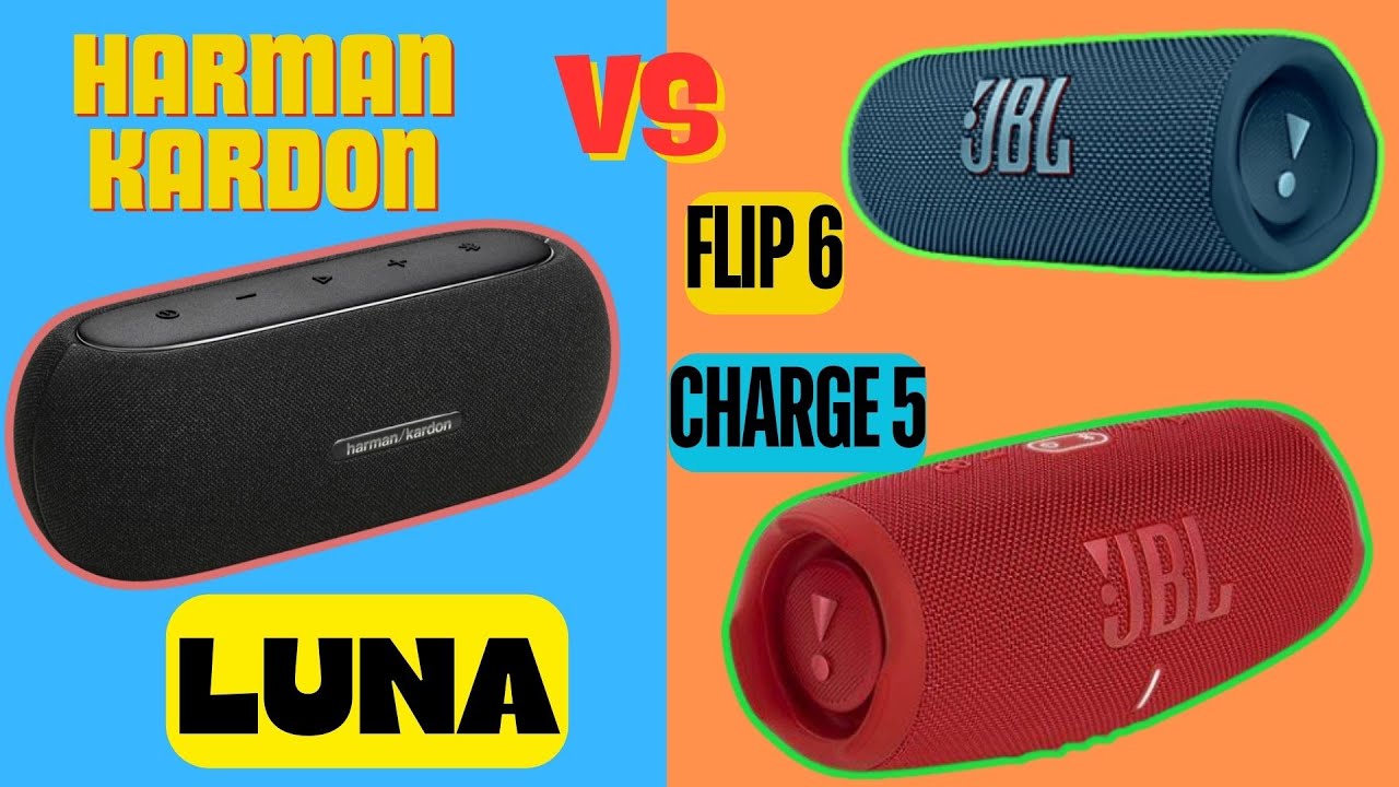 Harman Kardon LUNA vs JBL Charge 5 y JBL Flip 6